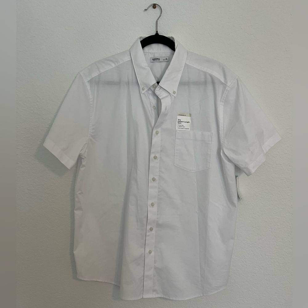 Sonoma Perfect Length White Button Down Shirt